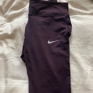 Nike Women’s Running Dri-Fit Leggings, Purple, M